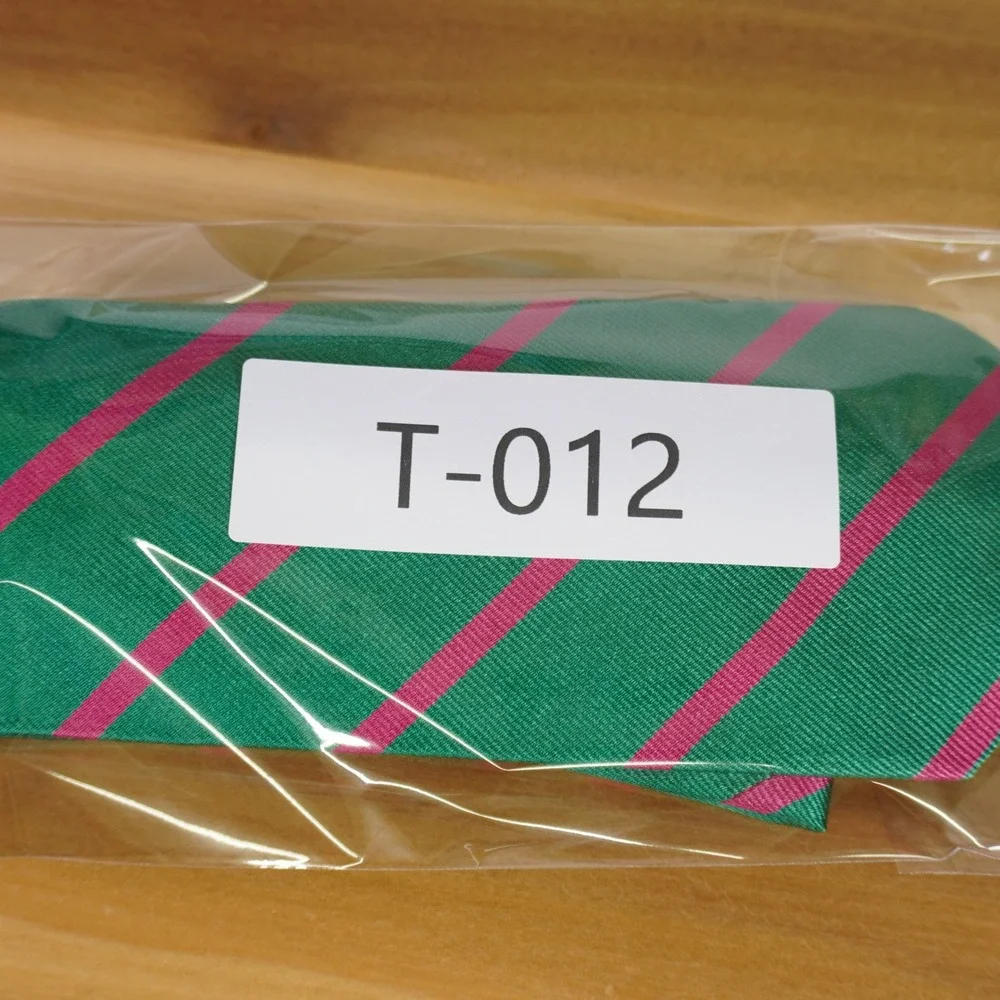 Polo Ralph Lauren Necktie Kids One Size Green Pink Striped Silk Italian Made